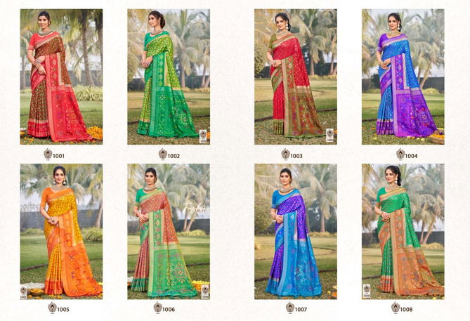 Pochampalli By Bunawat Silk Vol 1 Festive Wear Silk Saree Wholesale Price In Surat